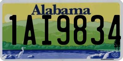 AL license plate 1AI9834