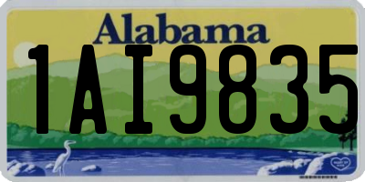 AL license plate 1AI9835
