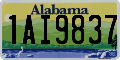 AL license plate 1AI9837