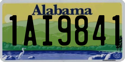 AL license plate 1AI9841