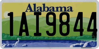 AL license plate 1AI9844