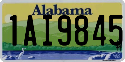 AL license plate 1AI9845