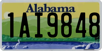 AL license plate 1AI9848