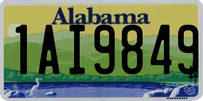 AL license plate 1AI9849