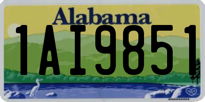 AL license plate 1AI9851