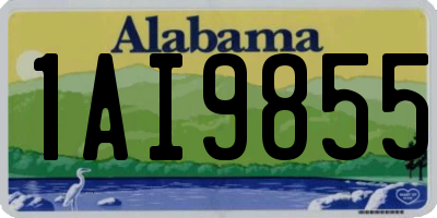 AL license plate 1AI9855