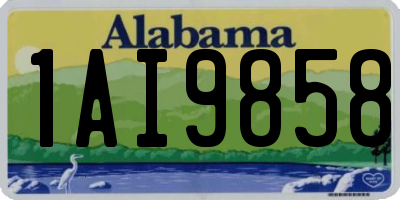 AL license plate 1AI9858