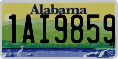 AL license plate 1AI9859
