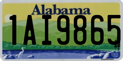 AL license plate 1AI9865