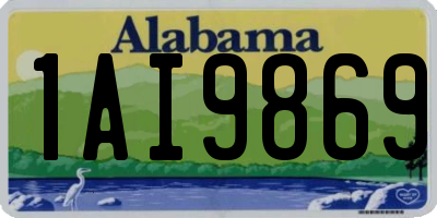 AL license plate 1AI9869