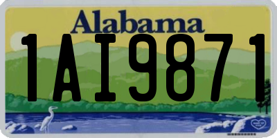 AL license plate 1AI9871