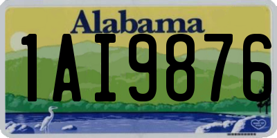 AL license plate 1AI9876