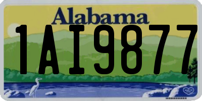 AL license plate 1AI9877