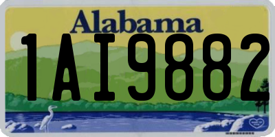 AL license plate 1AI9882