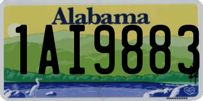 AL license plate 1AI9883