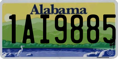 AL license plate 1AI9885