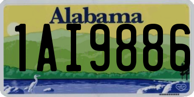 AL license plate 1AI9886