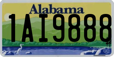 AL license plate 1AI9888