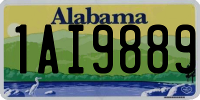 AL license plate 1AI9889