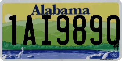 AL license plate 1AI9890