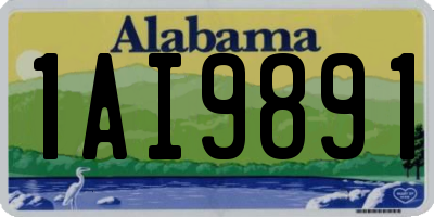 AL license plate 1AI9891