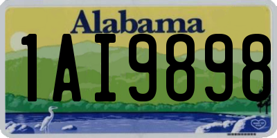 AL license plate 1AI9898