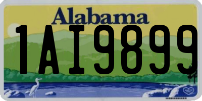 AL license plate 1AI9899