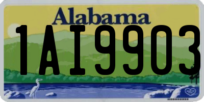 AL license plate 1AI9903