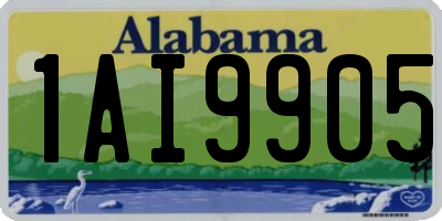 AL license plate 1AI9905