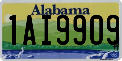 AL license plate 1AI9909