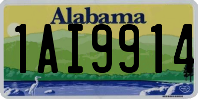 AL license plate 1AI9914