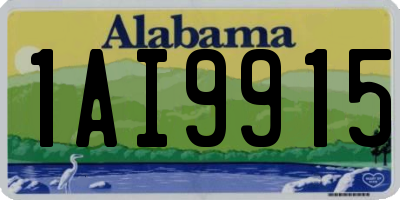 AL license plate 1AI9915