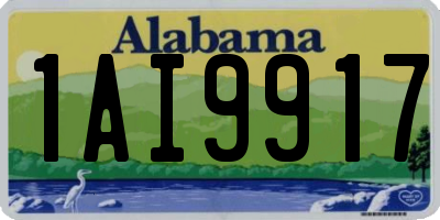 AL license plate 1AI9917