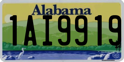 AL license plate 1AI9919