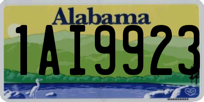 AL license plate 1AI9923