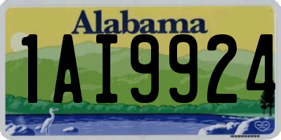 AL license plate 1AI9924