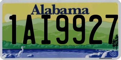 AL license plate 1AI9927
