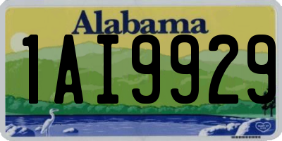 AL license plate 1AI9929