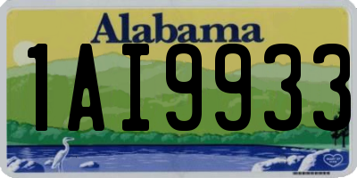 AL license plate 1AI9933
