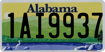 AL license plate 1AI9937