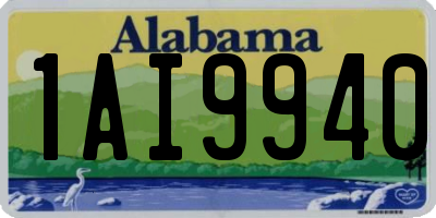 AL license plate 1AI9940