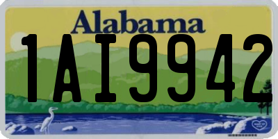 AL license plate 1AI9942