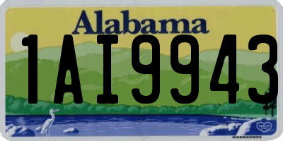 AL license plate 1AI9943