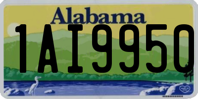 AL license plate 1AI9950