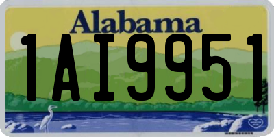 AL license plate 1AI9951