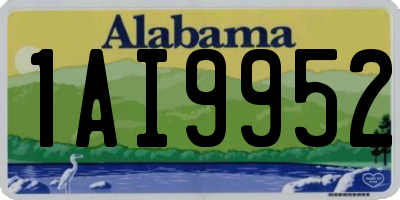 AL license plate 1AI9952