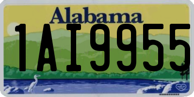 AL license plate 1AI9955