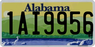 AL license plate 1AI9956