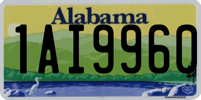 AL license plate 1AI9960