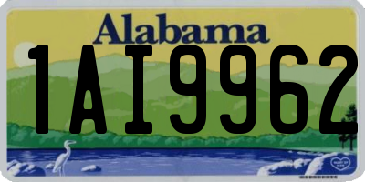 AL license plate 1AI9962
